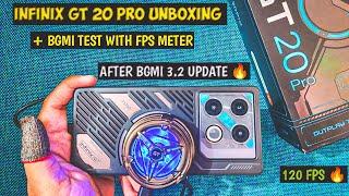 INFINIX GT 20 PRO BGMI TEST AFTER BGMI 3.2 UPDATE  120 FPS   COOLING FAN  UNBOXING    GRAPHICS