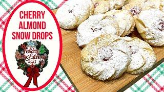 CHERRY ALMOND SNOW DROPS  HOLIDAY COOKIE EXCHANGE 2021