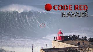RED CODE at NAZARÉ Nazaré Biggest Swells #nazare #bigwavesurfing #redcode