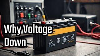 why Battery voltage downward and Ampere upward when Run some load