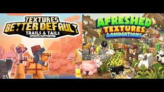 Minecraft Better Default Texture Pack VS Afreshed Textures & Animations