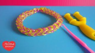 Браслет из Резинок  Рыбий Хвост   Rainbow Loom Bands