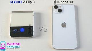 Apple iPhone 13 vs Samsung Galaxy Z Flip 3 SpeedTest and Camera Comparison