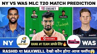 NY vs WAS Dream11 NY vs WAS Dream11 Prediction New York vs Washington Freedom T20 Team Today