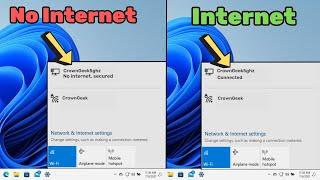 How to Fix No Internet Secured in Windows 11 2024 Quick FIX