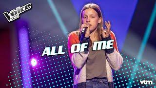 Eliisa - All Of Me  Blind Auditions  The Voice Kids  VTM