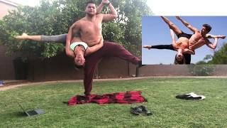 YOGA CHALLENGE HILARIOUS BROTHER SISTER YOGA