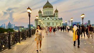 4k russia walk street life moscow