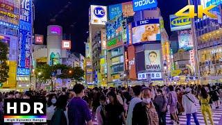 4K HDR  Shibuya Saturday Night Walk - Summer 2022