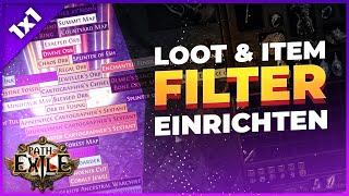 Loot & Item Filter einfach erstellen NeverSinks FilterBlade Path of Exile Starter 1x1