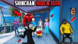 Shinchan Playing Hide & Seek with HisParents & Friends in Gta 5 in Telugu