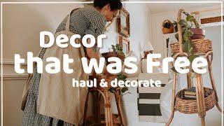 Finding FRUGAL & FREE Home Decor and Decorating With It