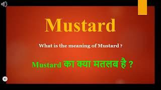 Mustard meaning in Hindi  Mustard ka kya matlab hota hai  daily use English words