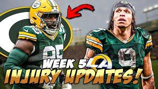 Packers Release FIRST Injury Report of Week 5  Watson & Wyatt Updates