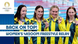 Back on Top   Womens 4x200m Freestyle Relay  #Paris2024 Highlights