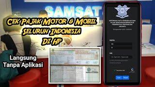 How to Check Motorized Vehicle Taxes throughout Indonesia Without Downloading an Apps