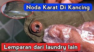 Cara menghilangkan Noda Karat Di Baju -Tips Laundry Sederhana