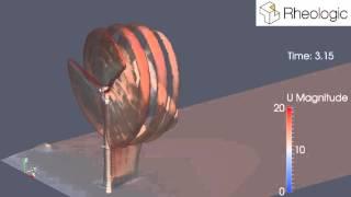 Wind turbine CFD simulation