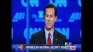 Santorum supports racial profiling Paul shocked