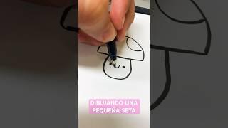 COMO DIBUJAR UNA SETA KAWAII  En 25 segundos