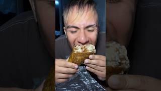 Cono de platano relleno  #colombia #foodshorts #asmrsounds #mukbang #eatingshow