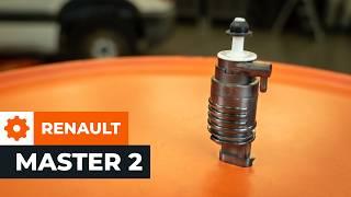 How to replace the windscreen washer pump on the RENAULT MASTER 2 Van AUTODOC TUTORIAL