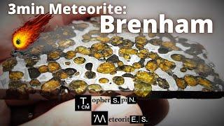 3min Meteorite Brenham -Pallasite from Kansas USA