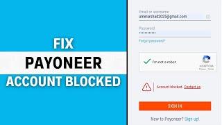 How to Fix Payoneer Account Blocked Full Guide