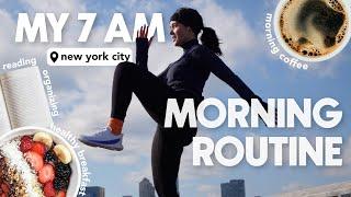 My NYC 7 AM Morning Routine Realistic & Productive