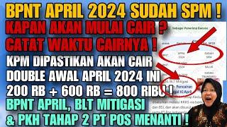 HEBOH  BPNT APRIL SUDAH SPM  CATAT WAKTU CAIRNYA  FIX KPM INI CAIR DOUBLE BPNT & BLT MITIGASI 