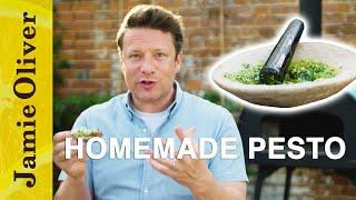 How to Make Homemade Pesto  Jamie Oliver