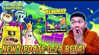 NEW BIG UPDATE 0.74 BETA 1 MAP BARU ELIMINASI STUMBLE GUYS X SPONGEBOB & 19 NEW SKIN - Stumble Guys