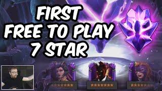First Free To Play 7 Star Crystal Opening - UNEXPECTED GOD TIER CLUTCH - Marvel Contest of Champions