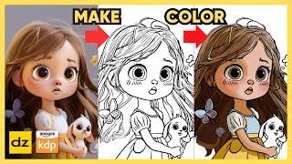 Easily Make & Color Coloring Books with DzineStylar AI  Amazon KDP