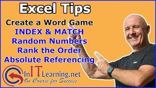 Create a Word Game to learn Index and Match with Rows and Columns Random Numbers and Ranking them