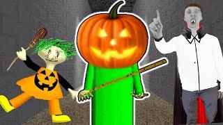 Baldis Halloween Party Is SPOOKY  Baldis Basics Mod