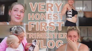 RAW FIRST TRIMESTER VLOG *emetophobia caution*  James and Carys