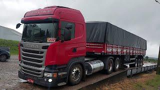 SCANIA HIGHLINE PASSANDO PELA BALANÇA