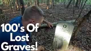 Forgotten Cemetery DISCOVERED 1 Mile Deep In The Woods Smut Hill Cemetery