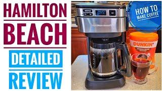 REVIEW Hamilton Beach 12 Cup Coffee Maker Front Access 46310 HOW TO MAKE COFFEE