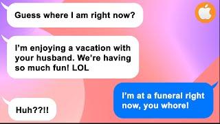 Apple Sister steals my hubby ignoring her hospitalized daughter. Then she hears about a funeral