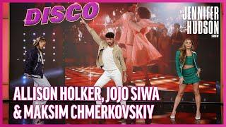 Jojo Siwa Allison Holker & Maksim Chmerkovskiy Compete in a Dance-Off