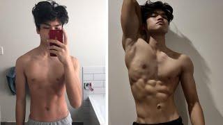 4 Month Natural Body Transformation  Skinny to Muscular 15 years old