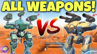  TITAN SHARANGA VS MUROMETZ COMPARISON WITH ALL WEAPONS  War Robots Test Server 