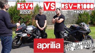 RSV4 VS RSV R1000 APRILIA signe le must des motos sportives