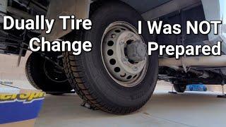 Dually Tire Change for Sprinter Van  Winnebago View Navion Part 1