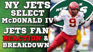 New York Jets DRAFT Will McDonald IV - Fan Reaction & Breakdown