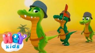 Ah Les Crocodiles  Chant des Animaux  HeyKids Français  Animaj Kids
