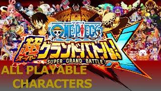 One Piece Super Grand Battle X - All Playable Characters