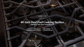 Product Features 48-inch Dual Fuel Cooking Surface